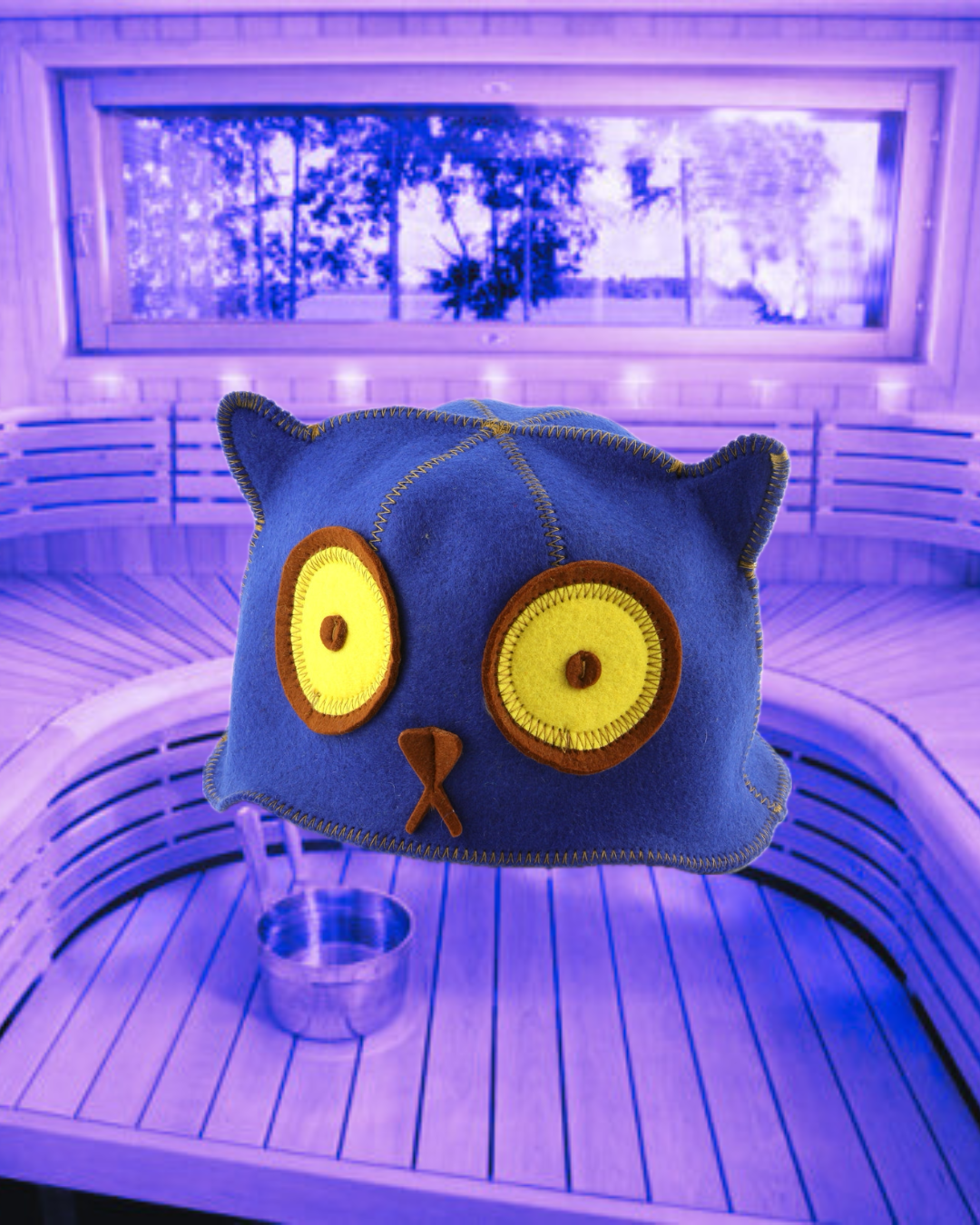 Sauna Bath Hat, Kotyara the Cat