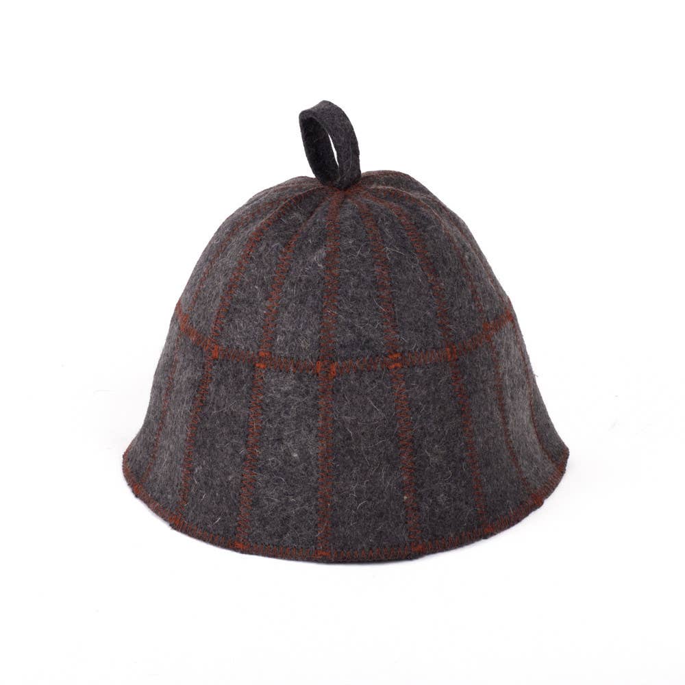 Ukrainian Cage Sauna Bath Hat Grey